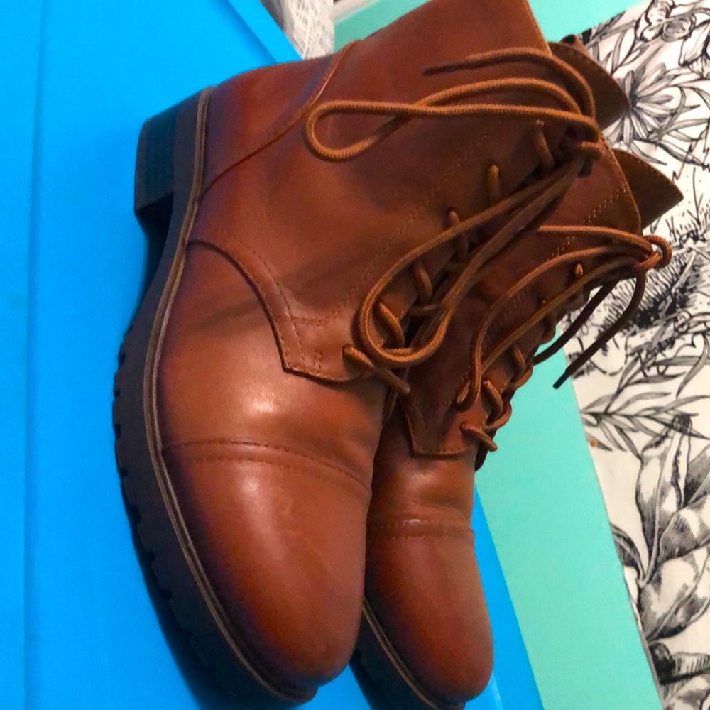 Aldo brown lace up boots